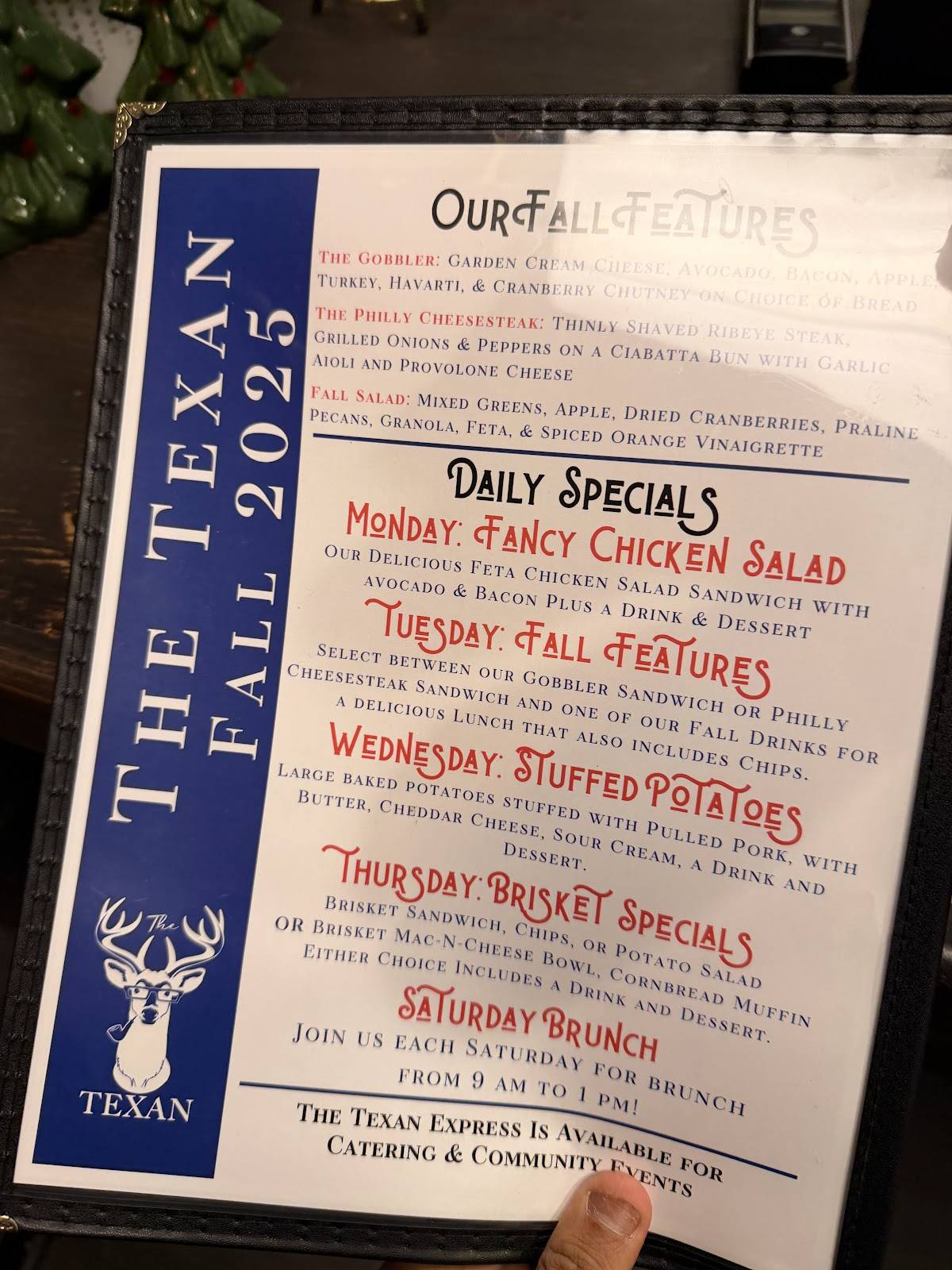 The Texan Cafe & Coffee Shop меню
