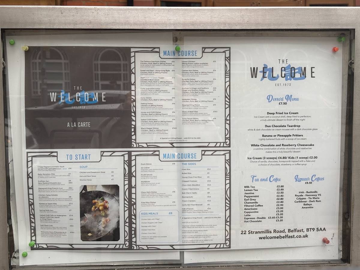 The Welcome - Hong Kong Cuisine меню