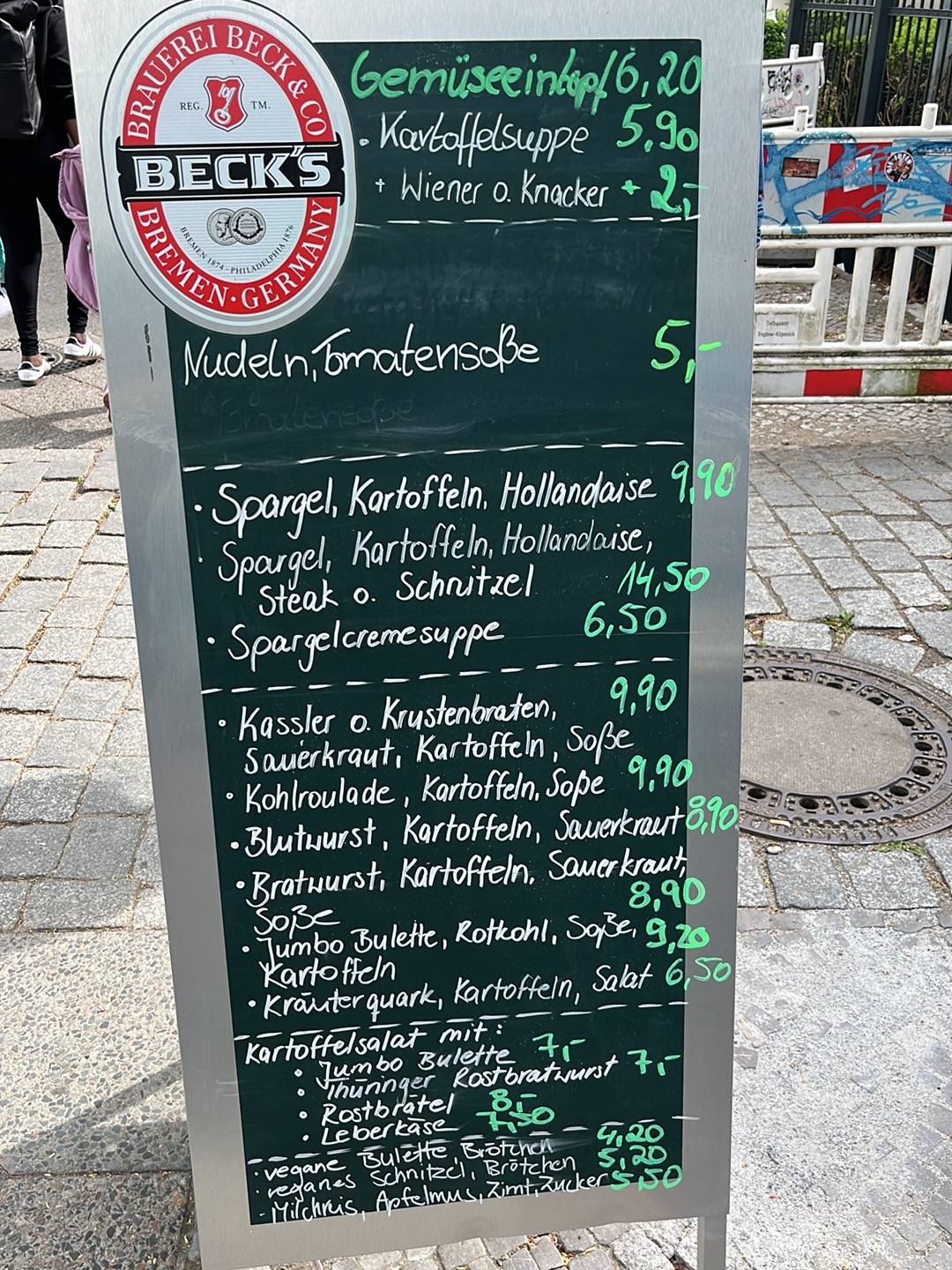 Thüringer Ritter меню