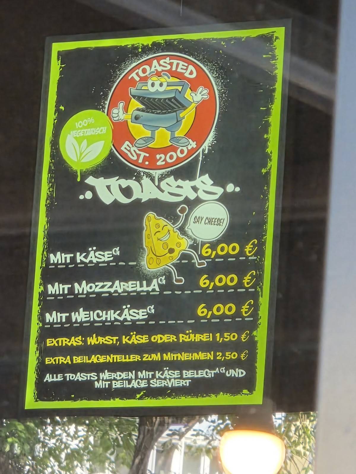 Toasted Berlin меню
