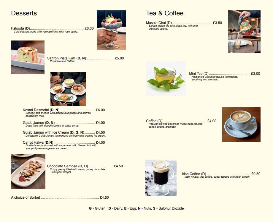 Tokri restaurant меню