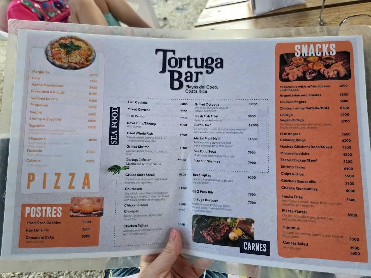 Tortuga Bar меню