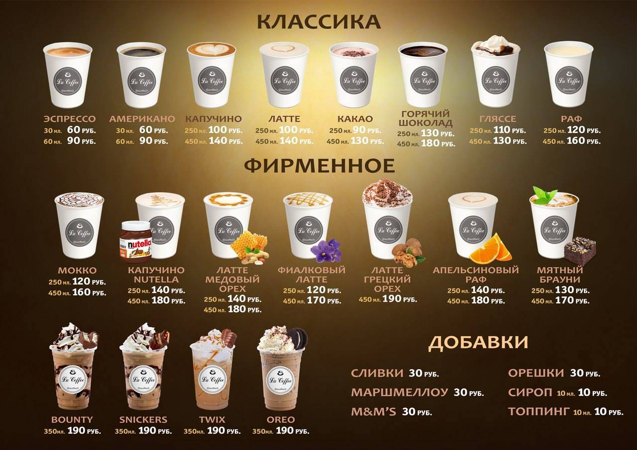 La Coffee Tver меню