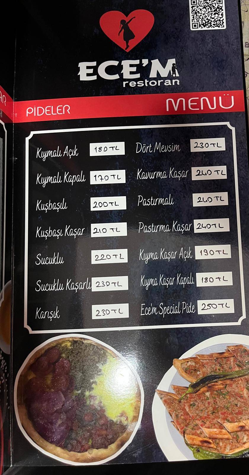 ECEM RESTORAN меню