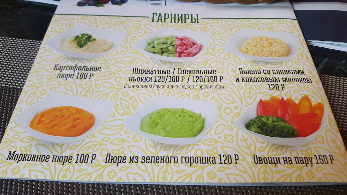 Васаби меню
