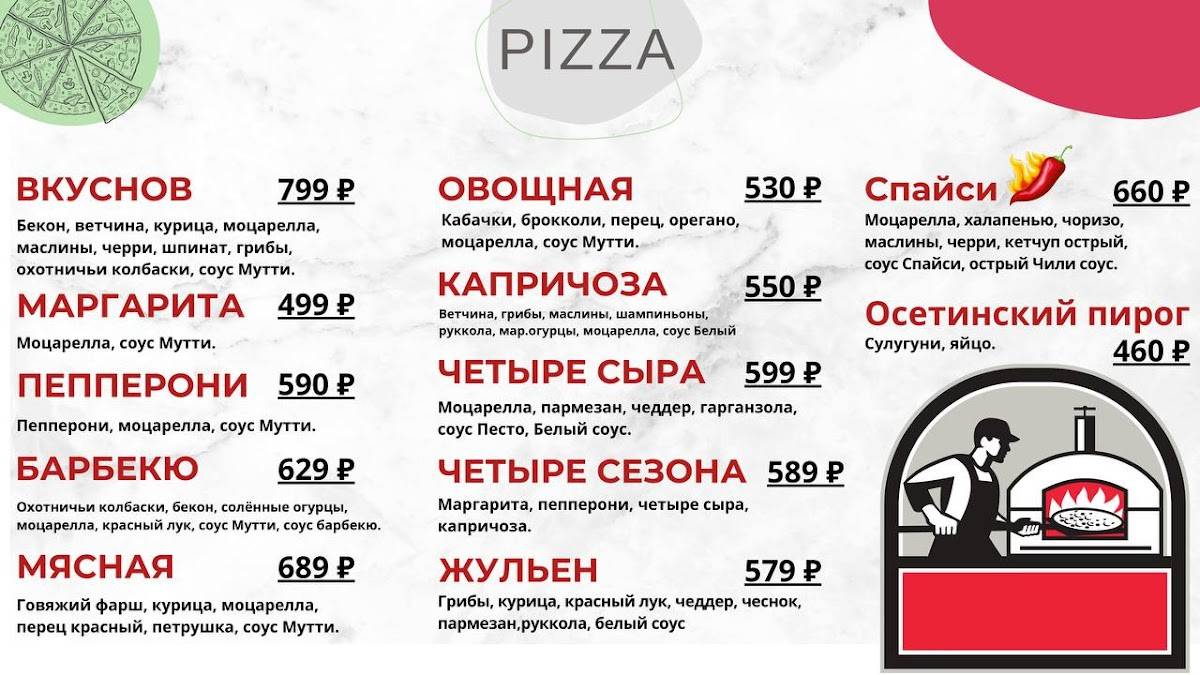 Вкуснов меню