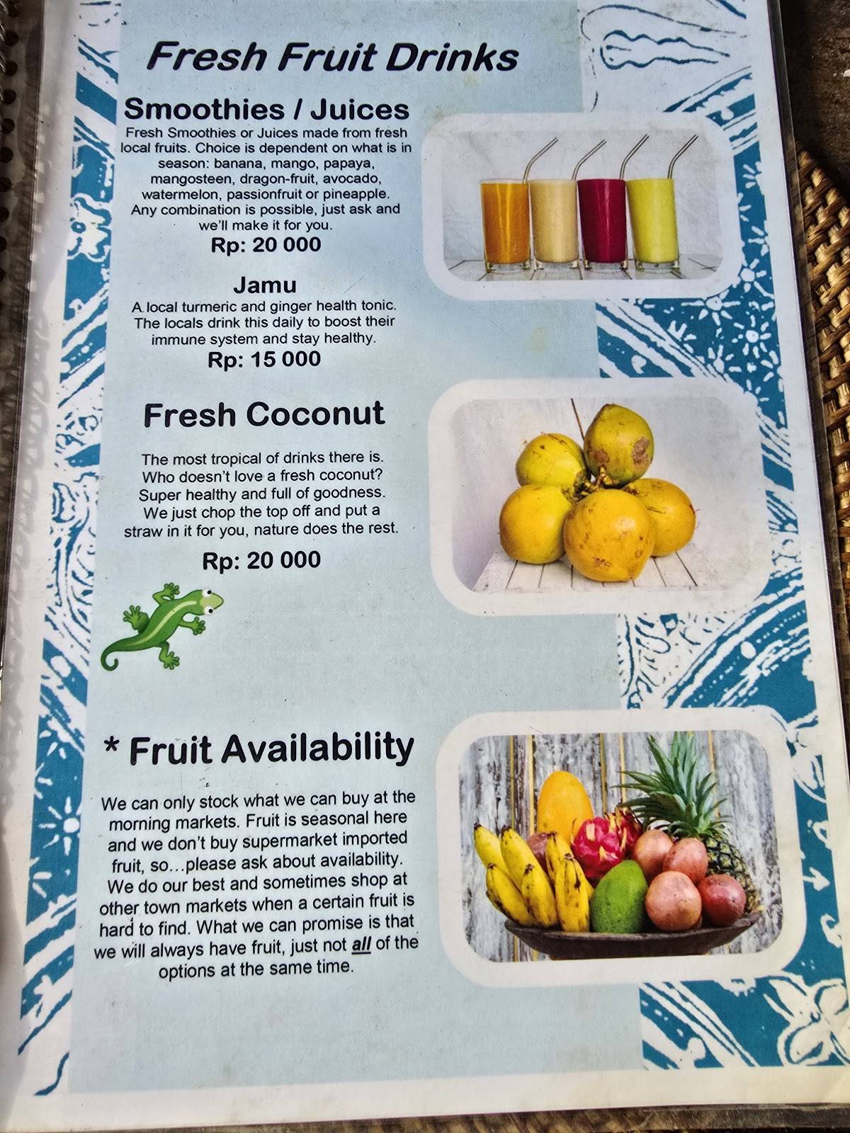 Warung Rama меню