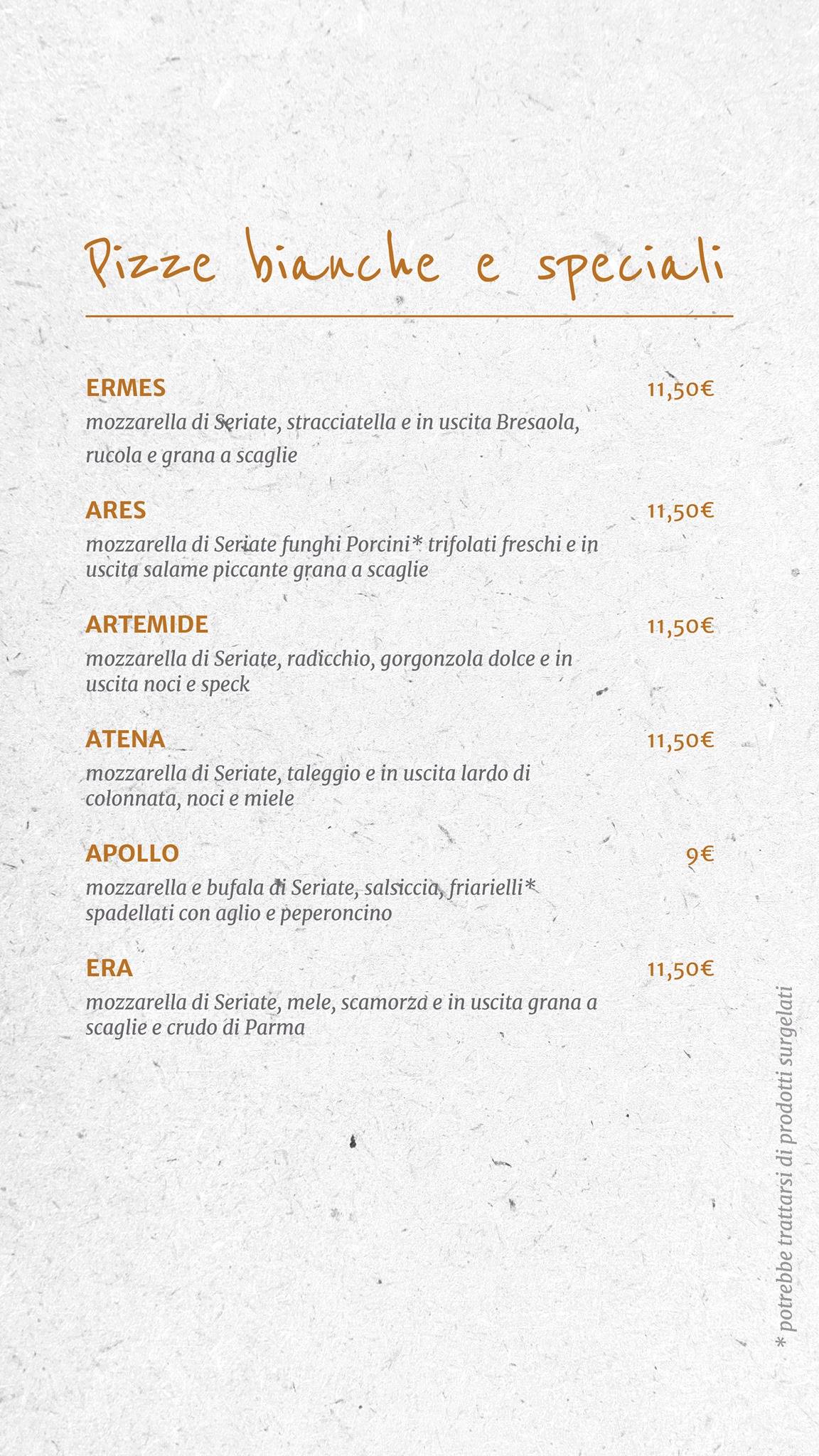 Weekend Ristorante Pizzeria меню