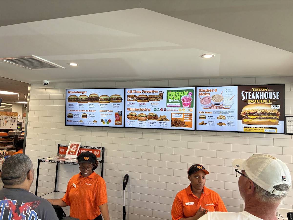 Whataburger меню