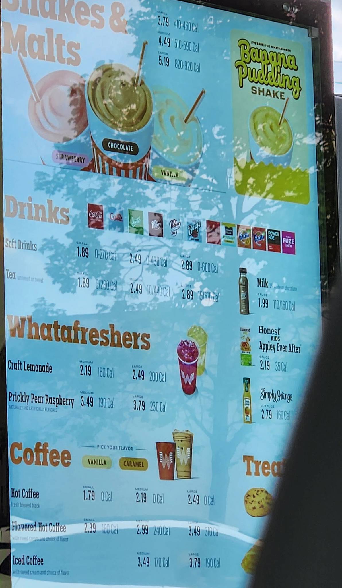 Whataburger меню