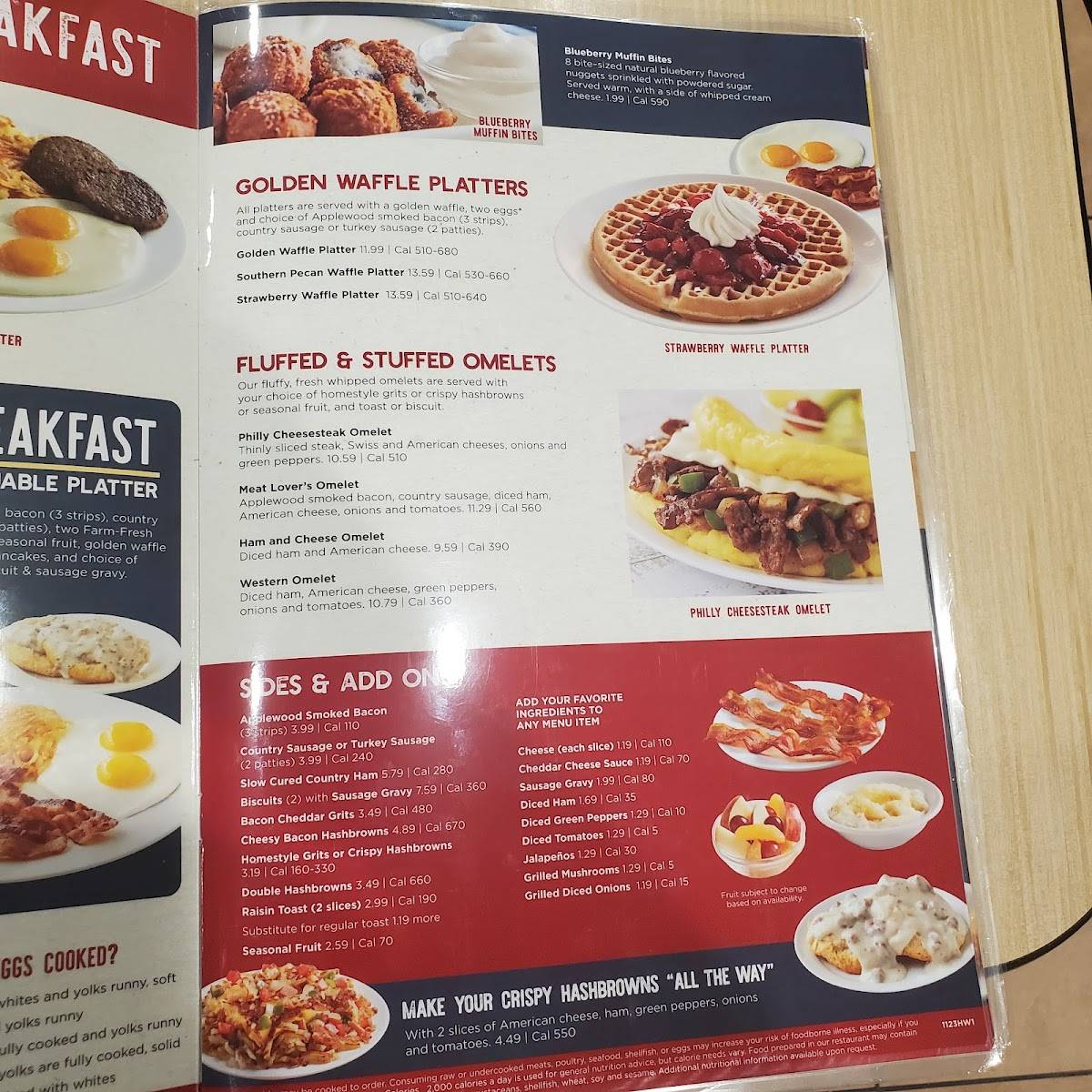 Huddle House меню