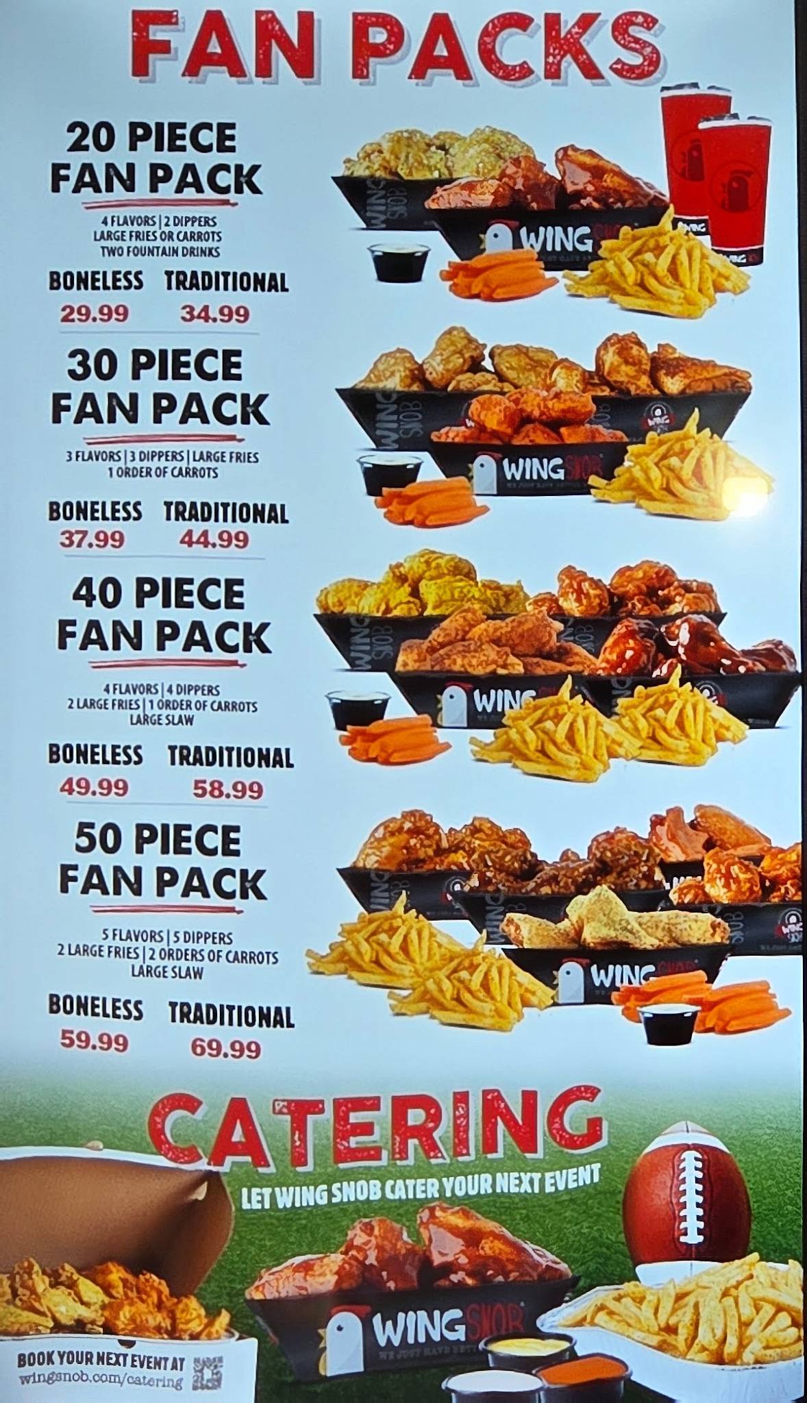 Wing Snob меню