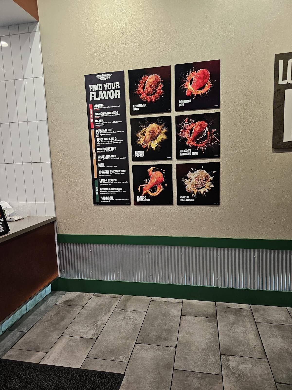 Wingstop меню