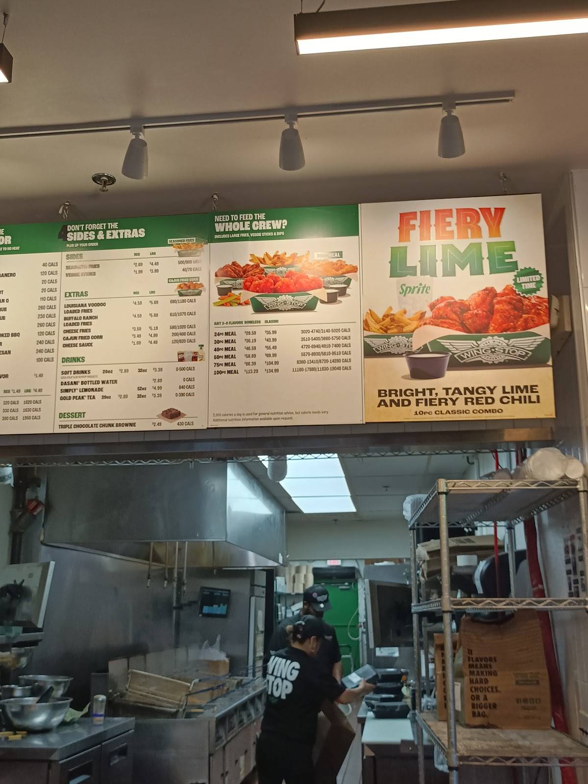 Wingstop меню