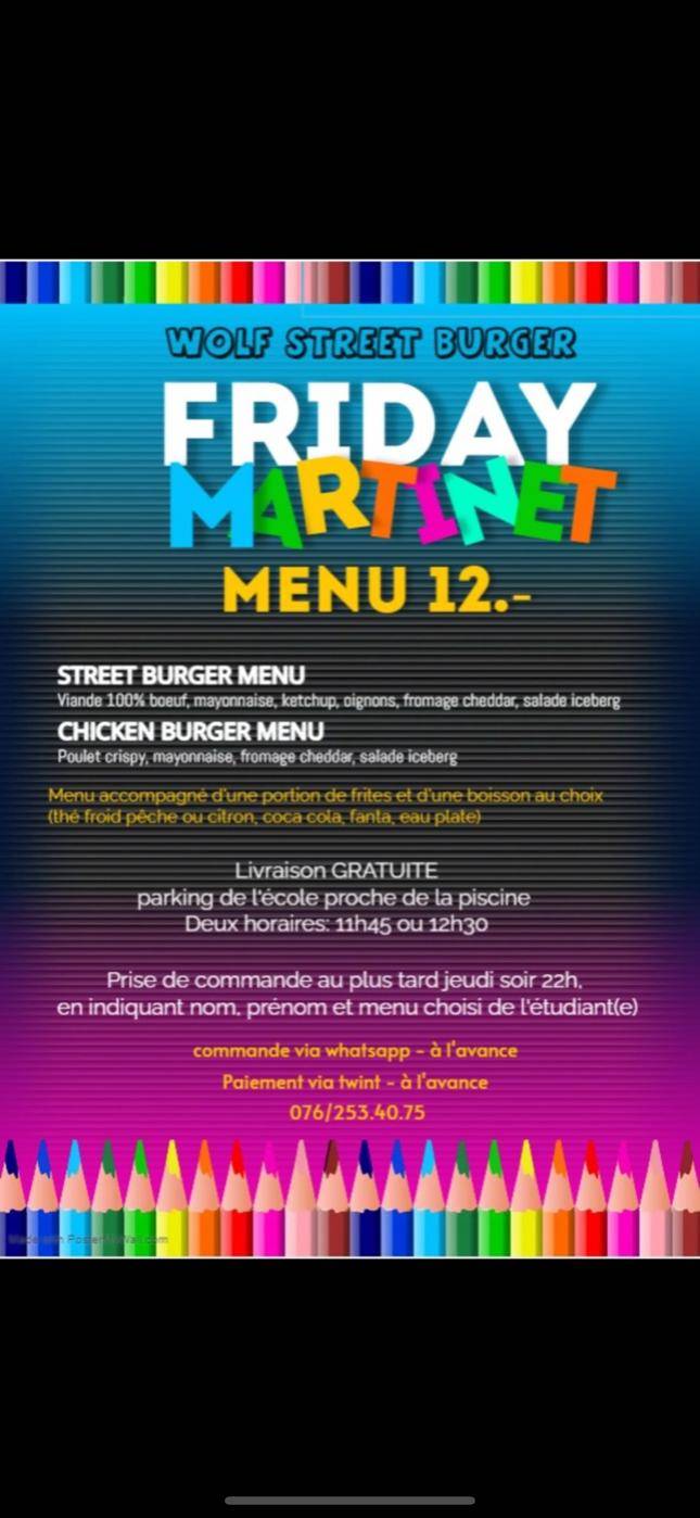 Wolf Street Burger меню