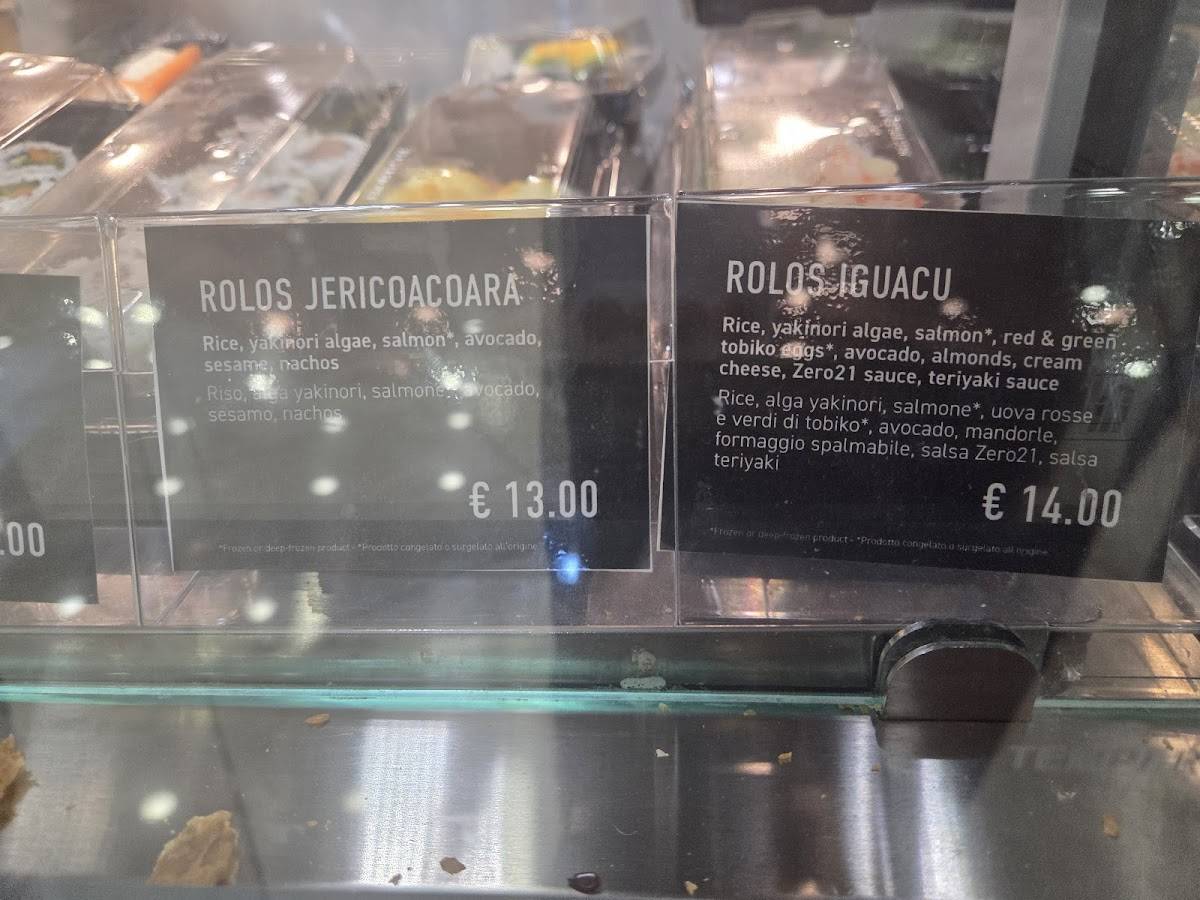 Zero21*Napoli* Brazilian Sushibar меню