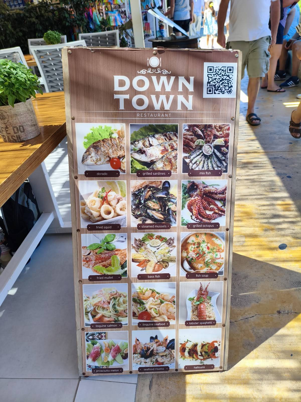 down town restaurant меню
