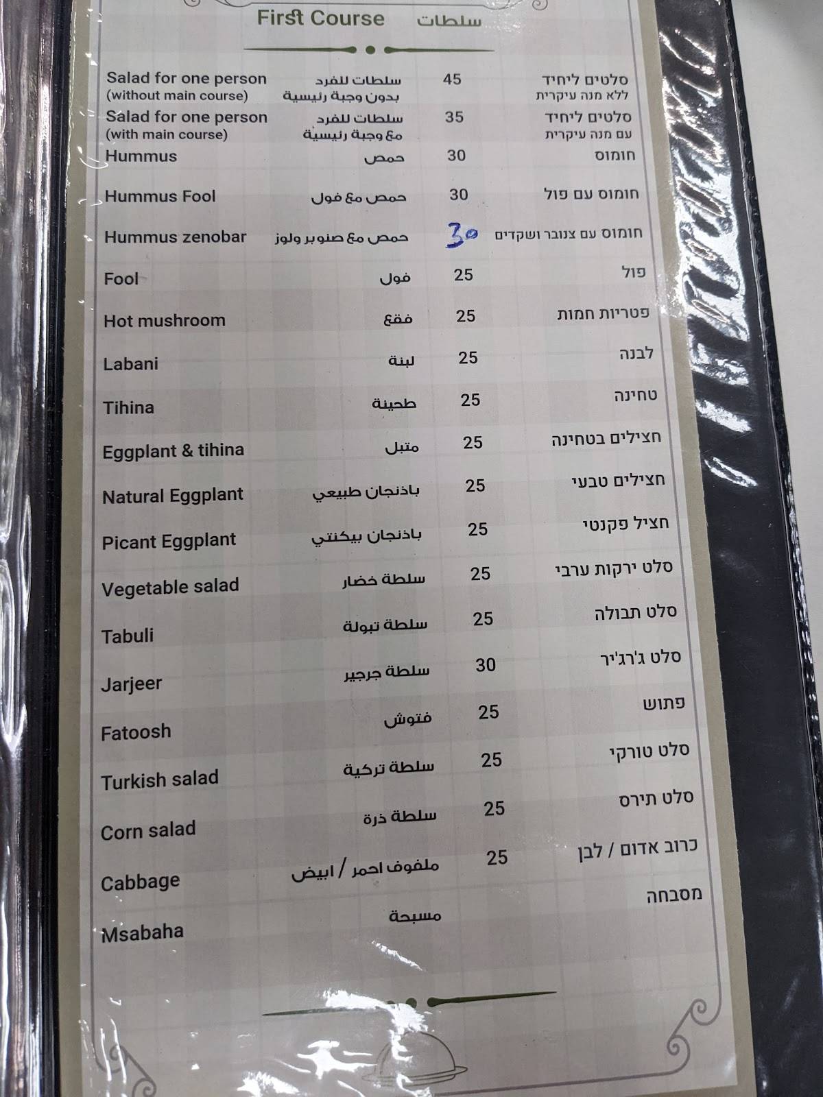 יונס меню