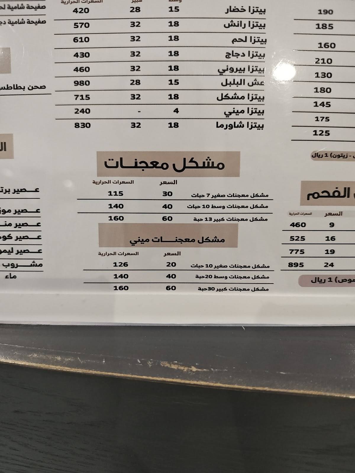 جوهر الكباب меню