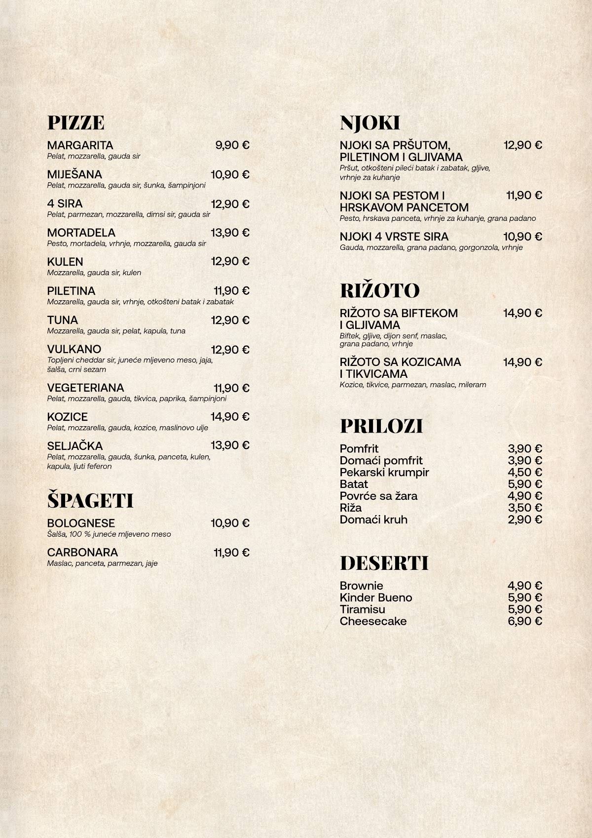 mEAT BAR меню