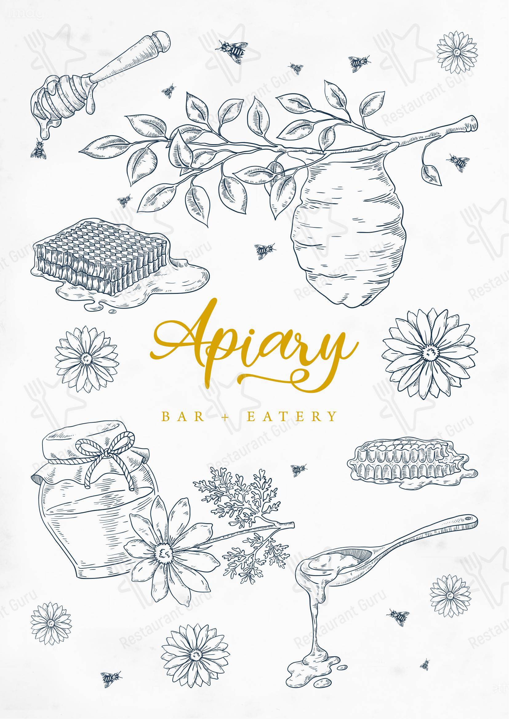菜单 ресторана Apiary - Manchester Airport T2 в Манчестере