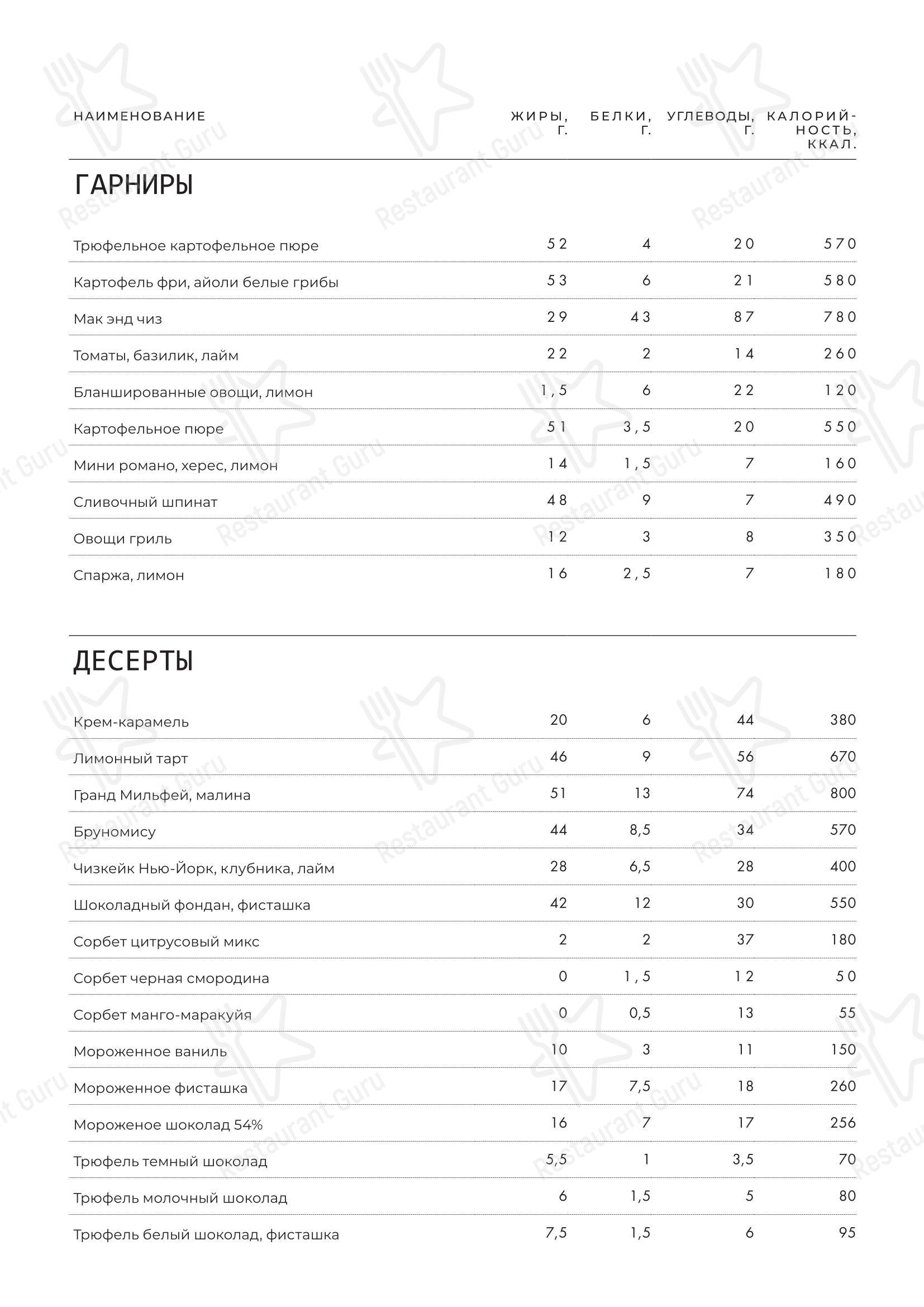 Bruno в Москве - Takeaway Menu
