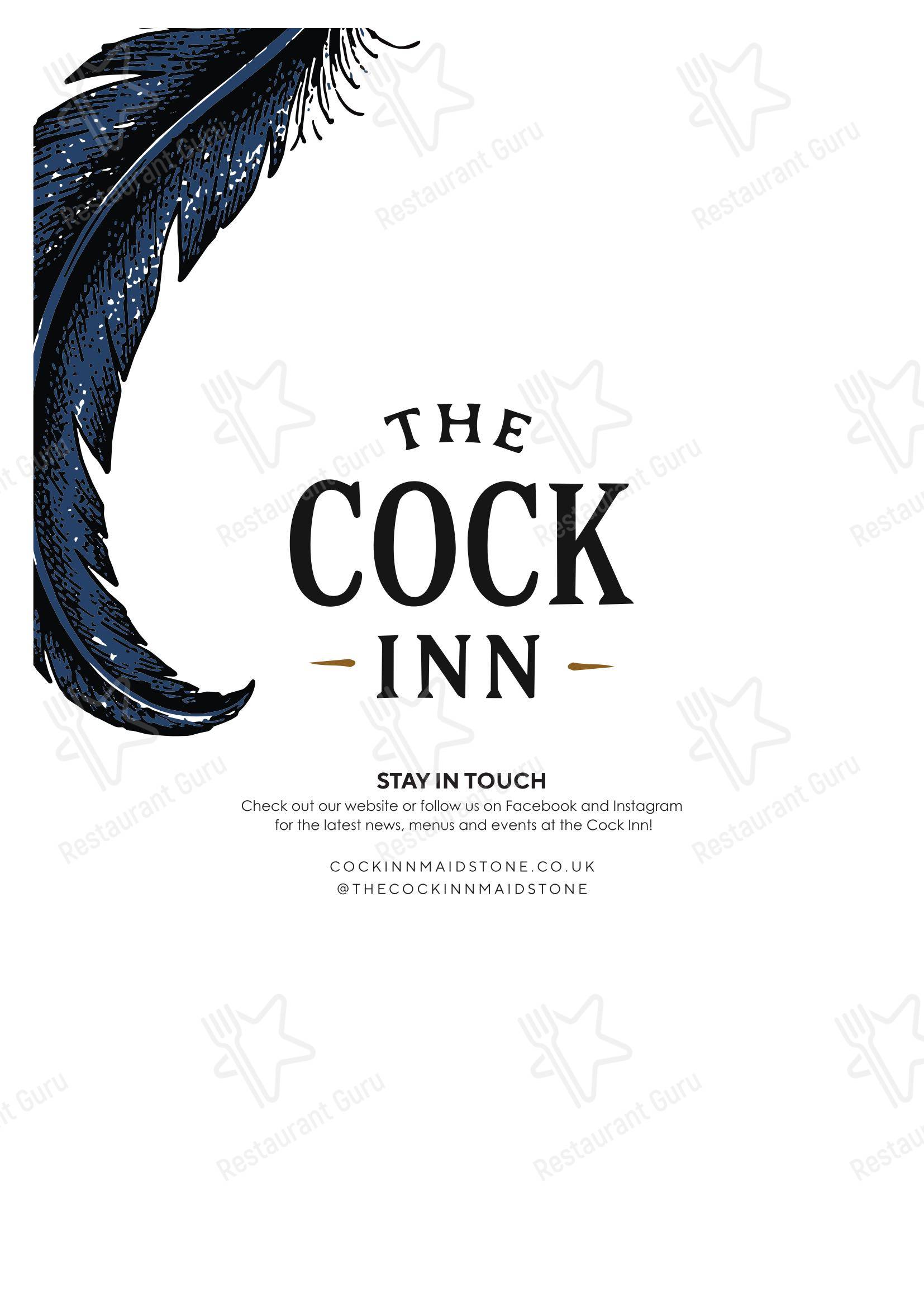 Крафт меню паба и бара Cock Inn в Мейдстоне
