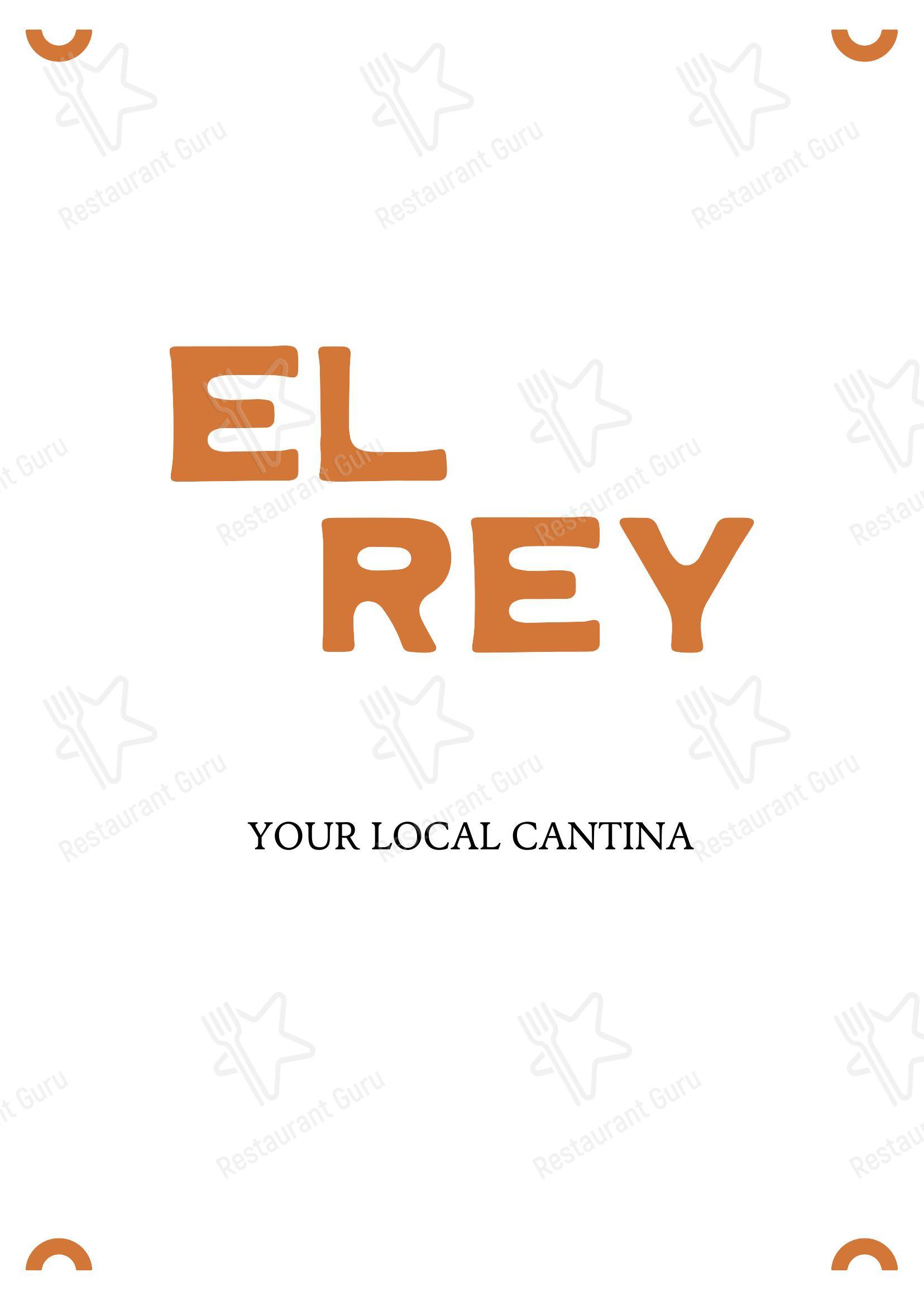 Меню ресторана El Rey