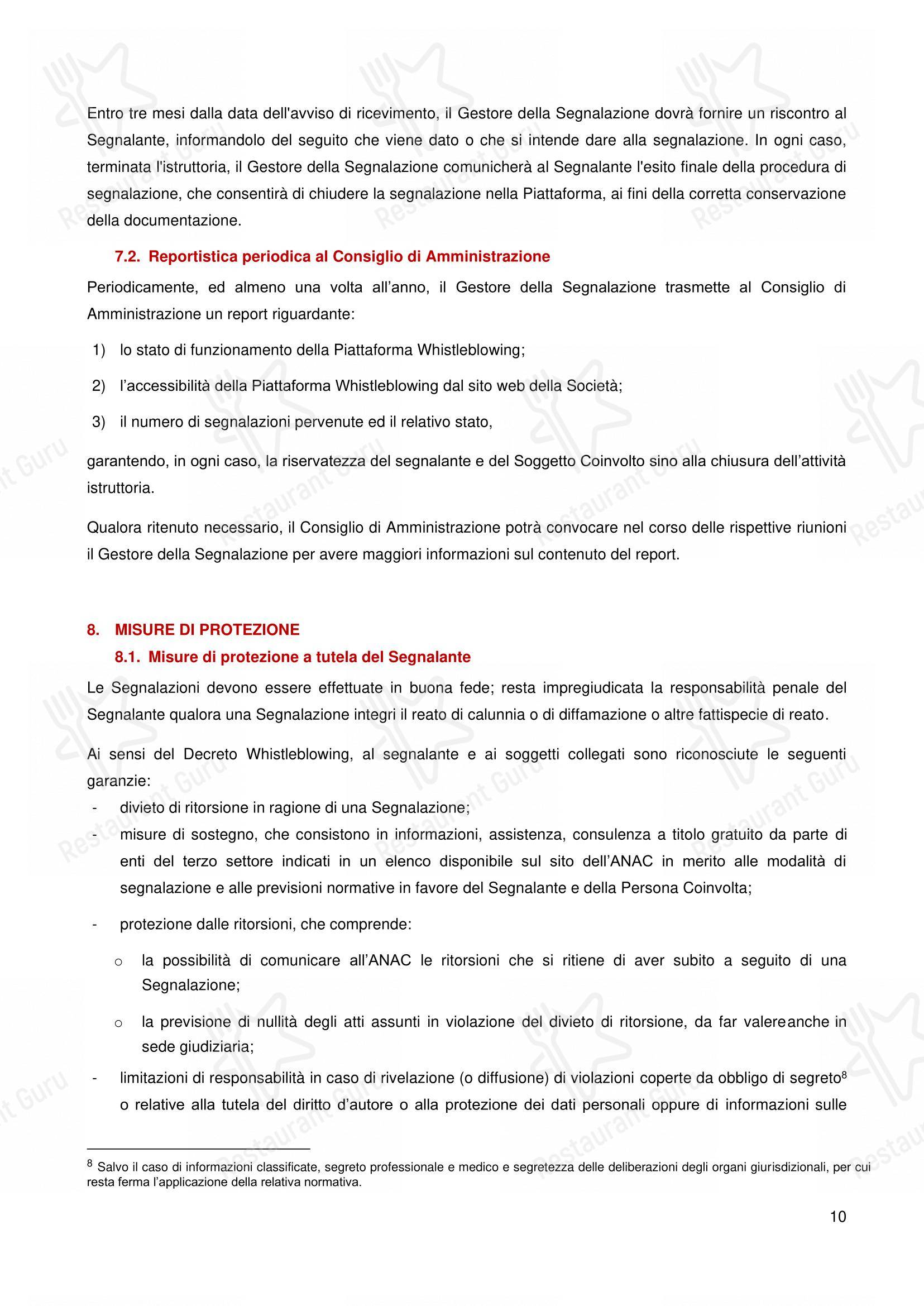 Меню напитков ресторана Pizzium - Rimini