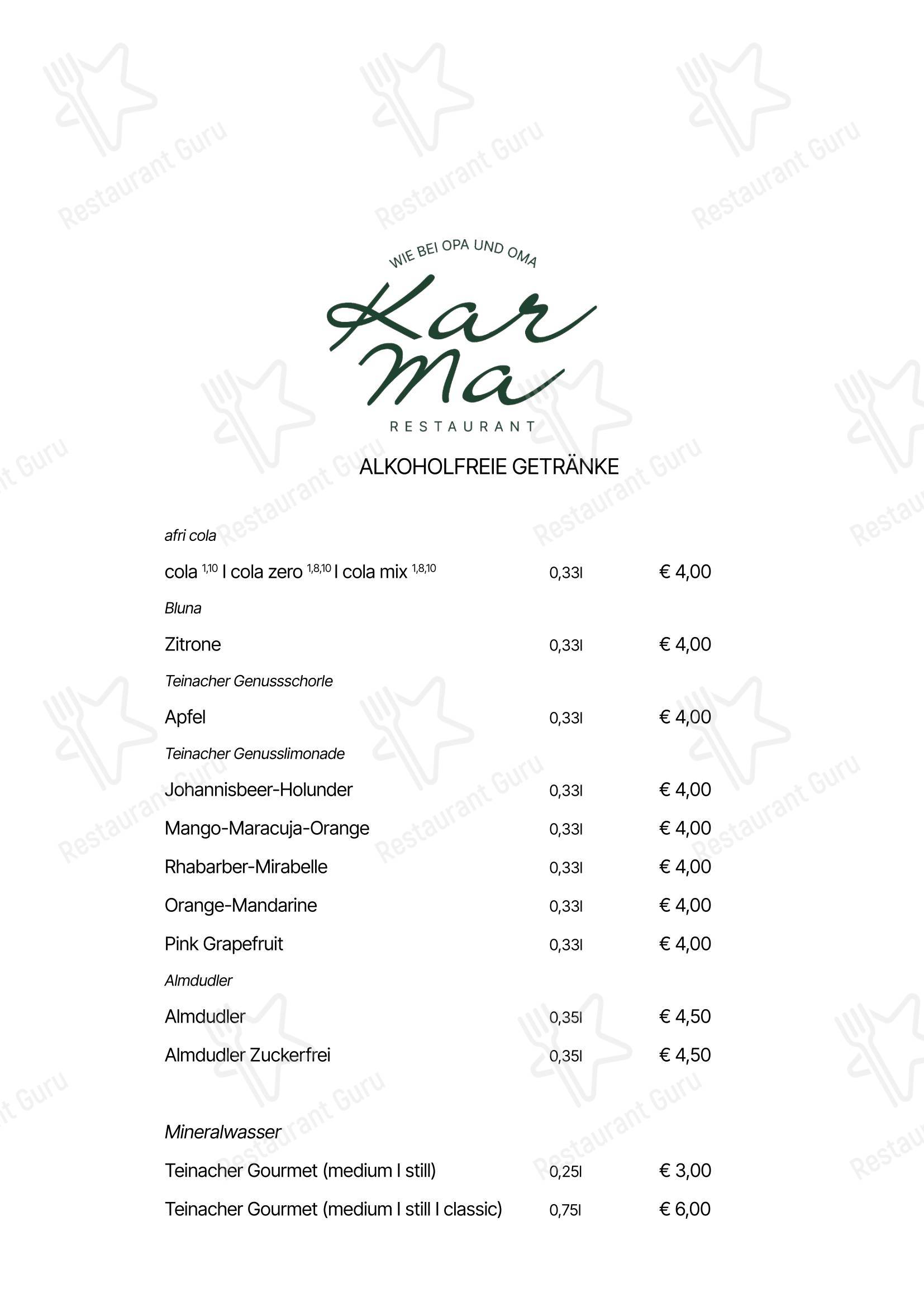 Меню стейк хауса Tables - Детское