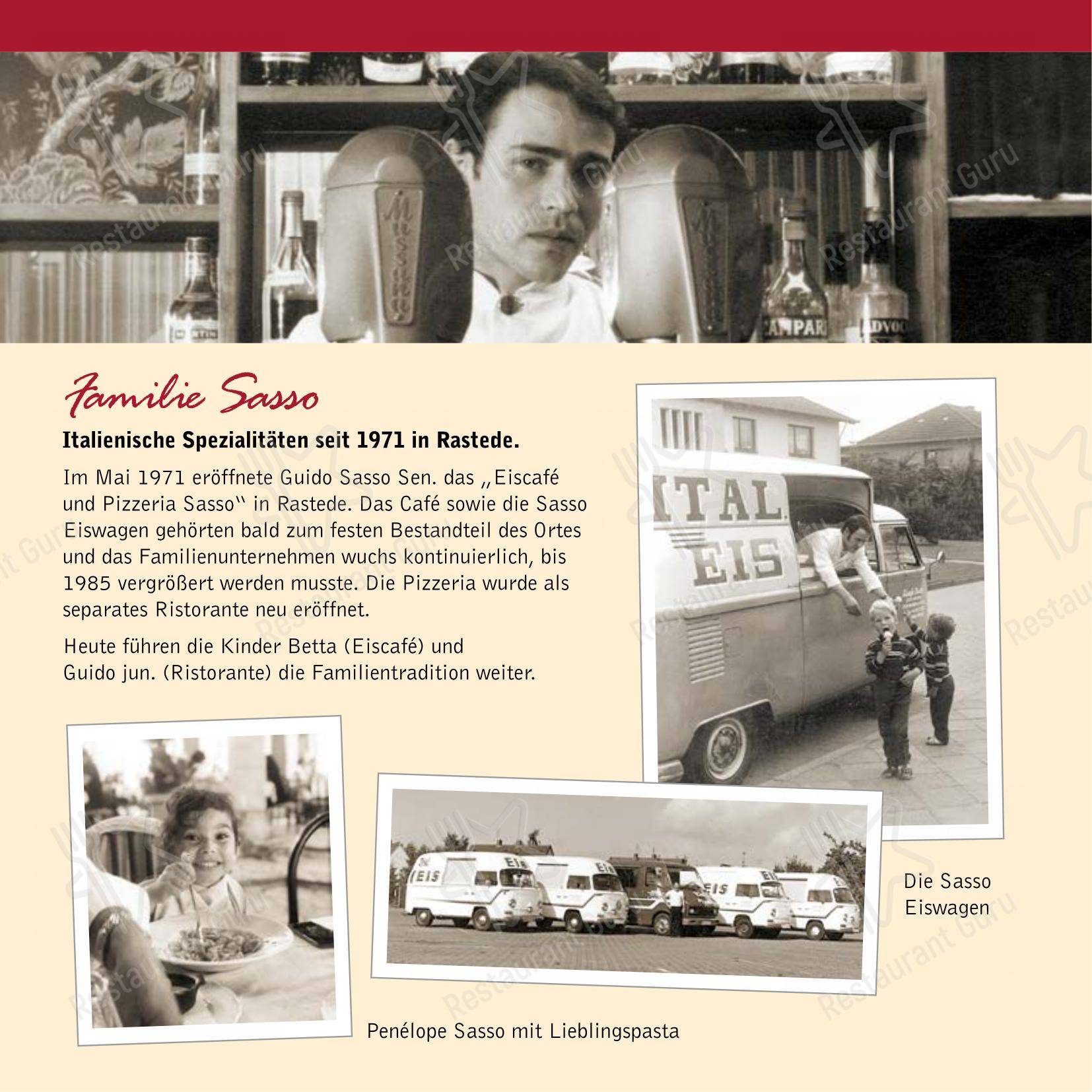 Меню пиццерии Ristorante Guido Sasso - 菜单