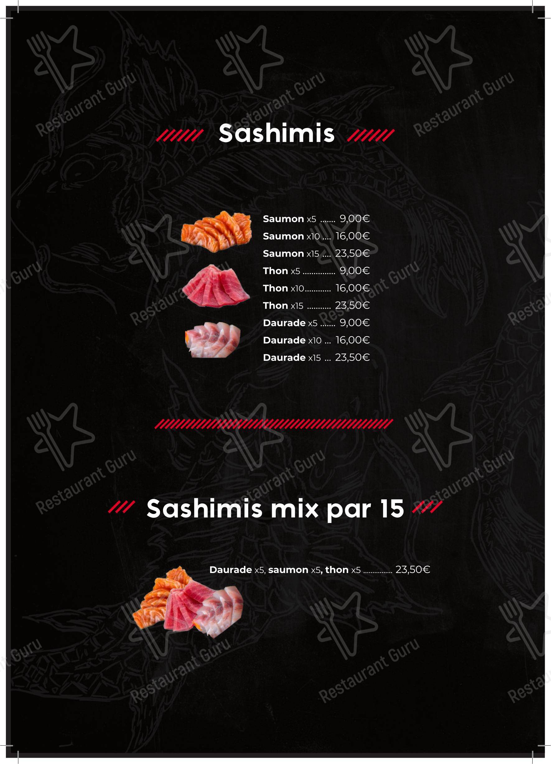 Меню ресторана SabaiDee Sushi в Тулуже