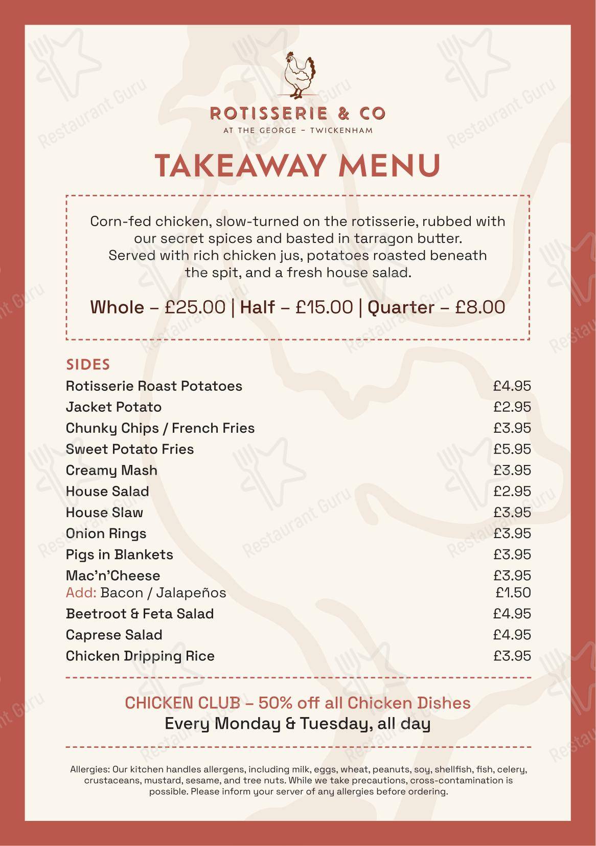Крафт меню паба и бара George (Twickenham)