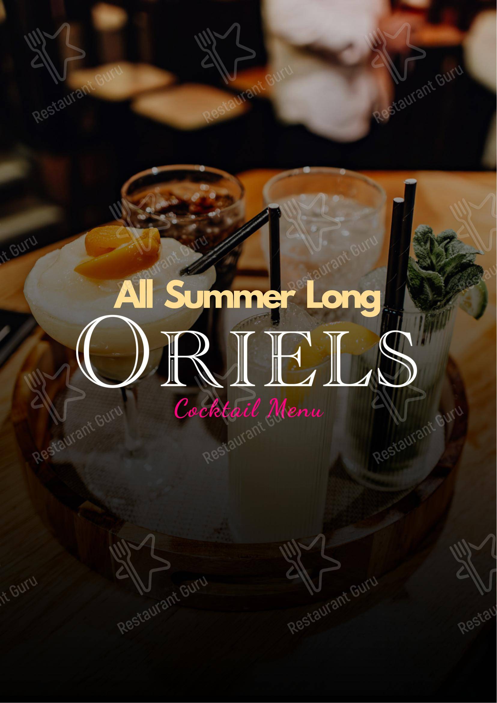 Oriels Exeter в Эксетере - 菜单