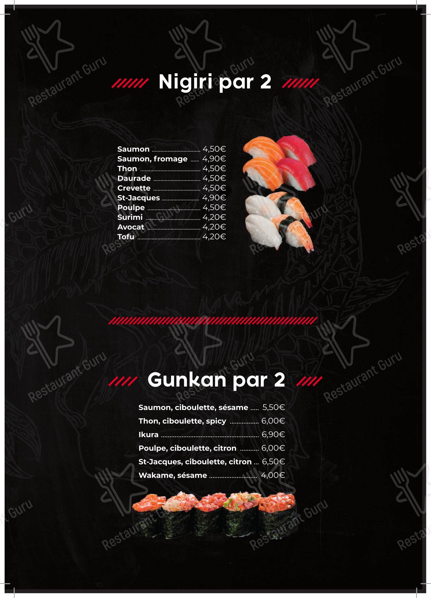 Меню ресторана SabaiDee Sushi в Тулуже