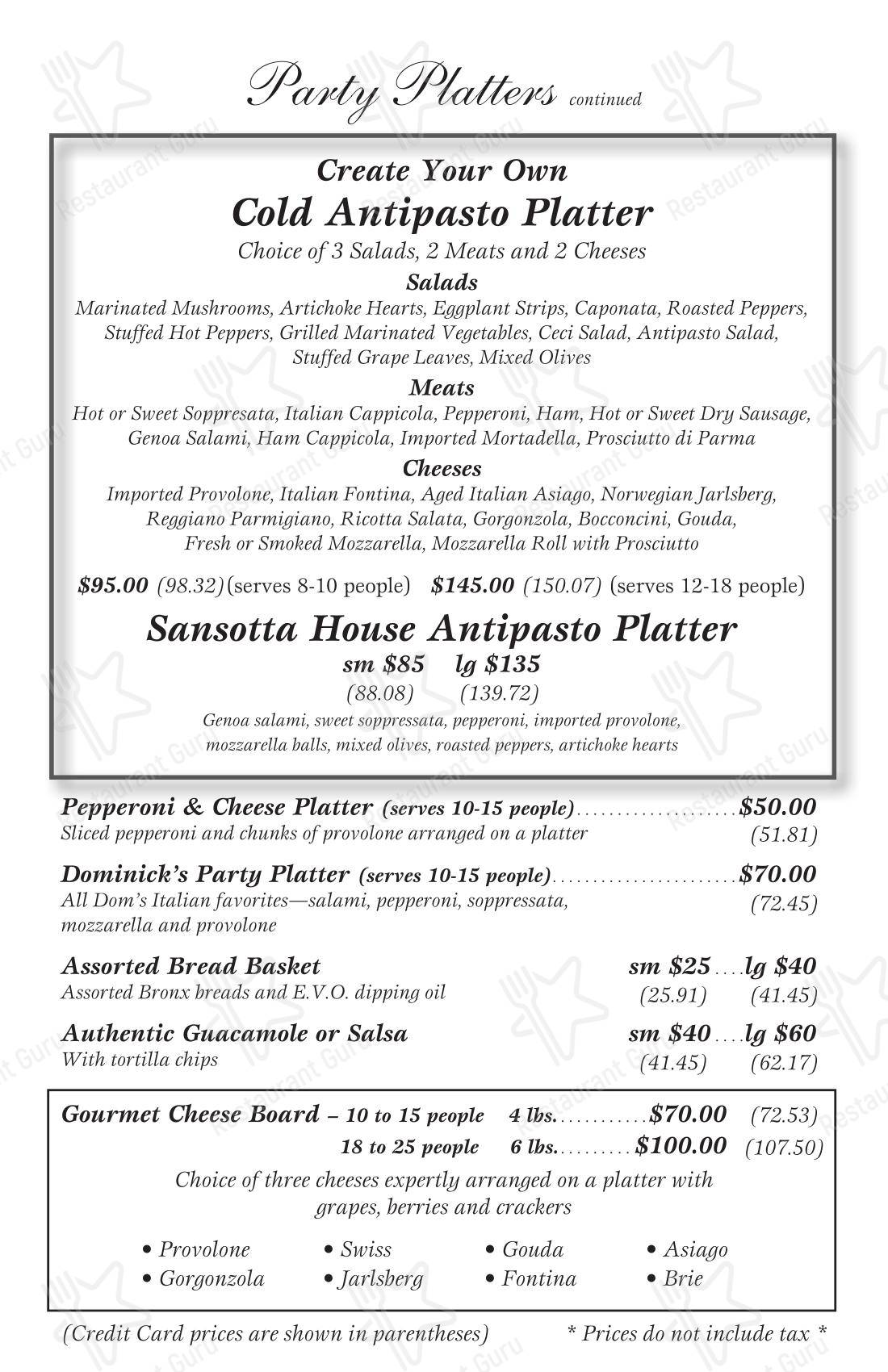 Детское ресторана Sansotta Delicatessen