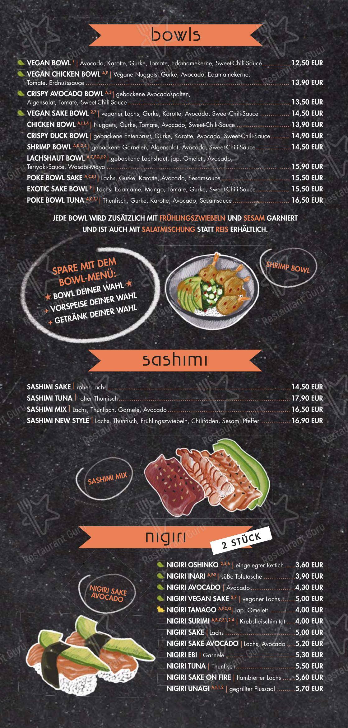 Меню ресторана Sushilicious в Ростоке