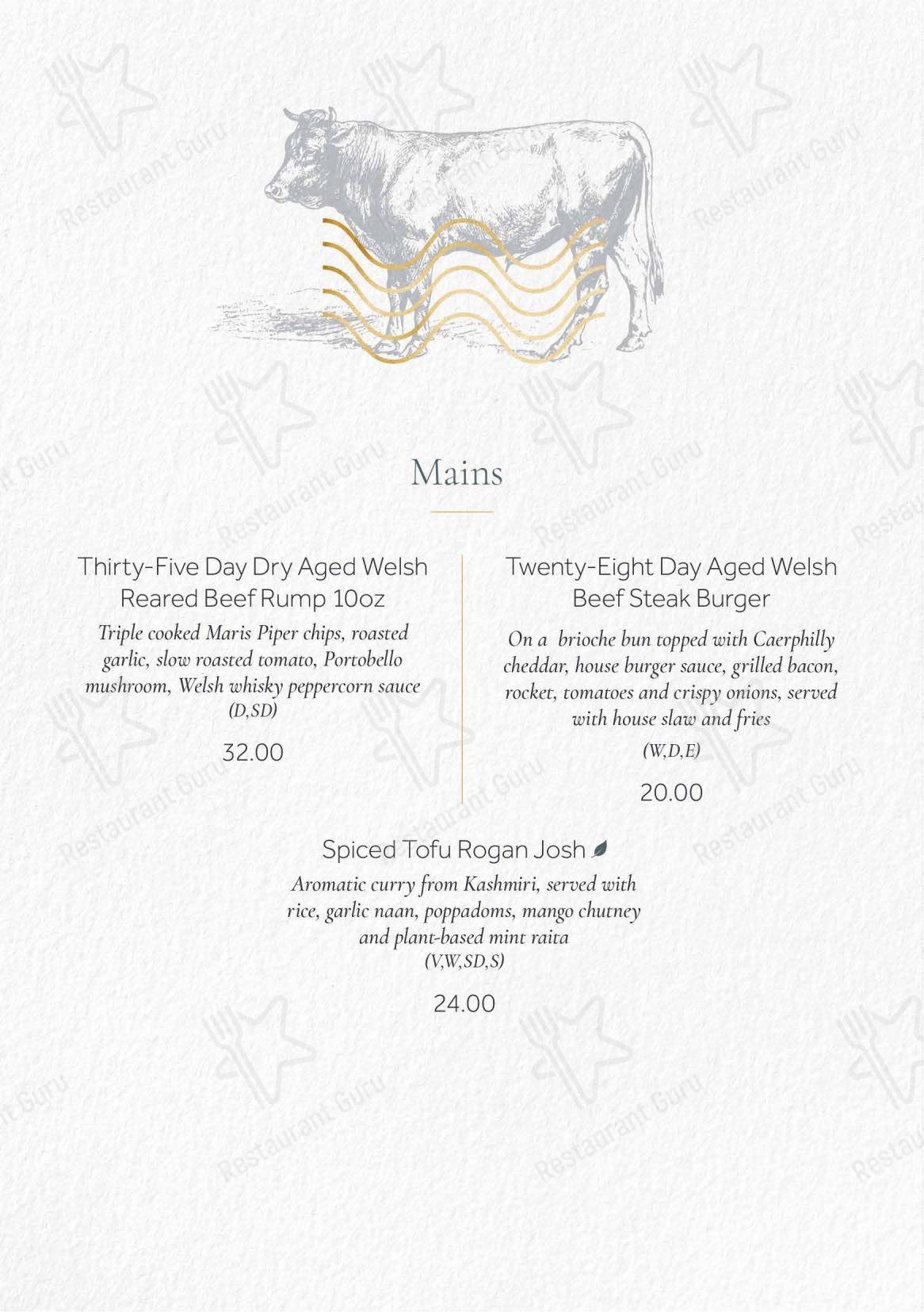 Коктейльная карта ресторана The Sorting Room Restaurant