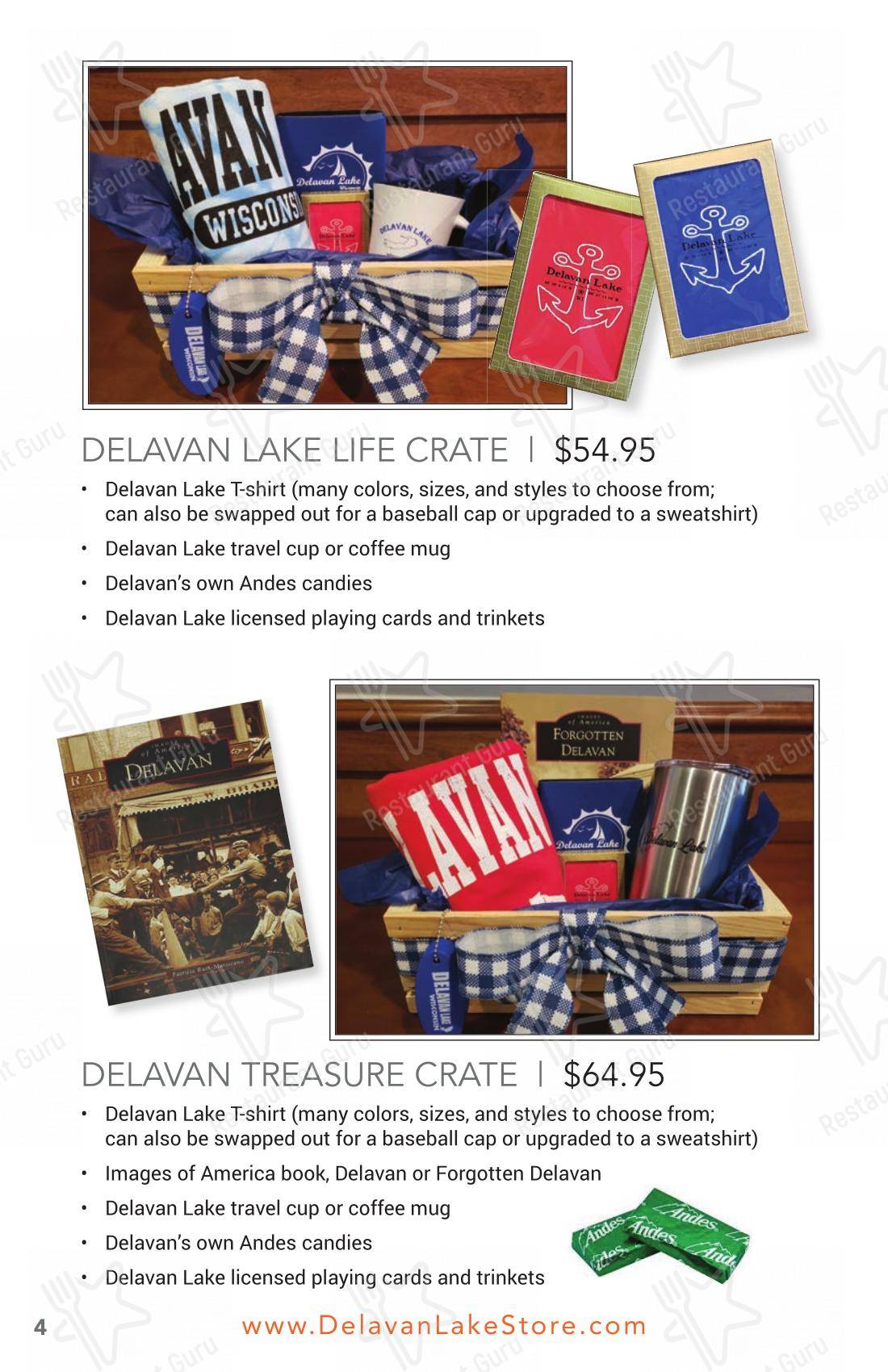 The Delavan Lake Store and Lounge в Делаване - Меню напитков
