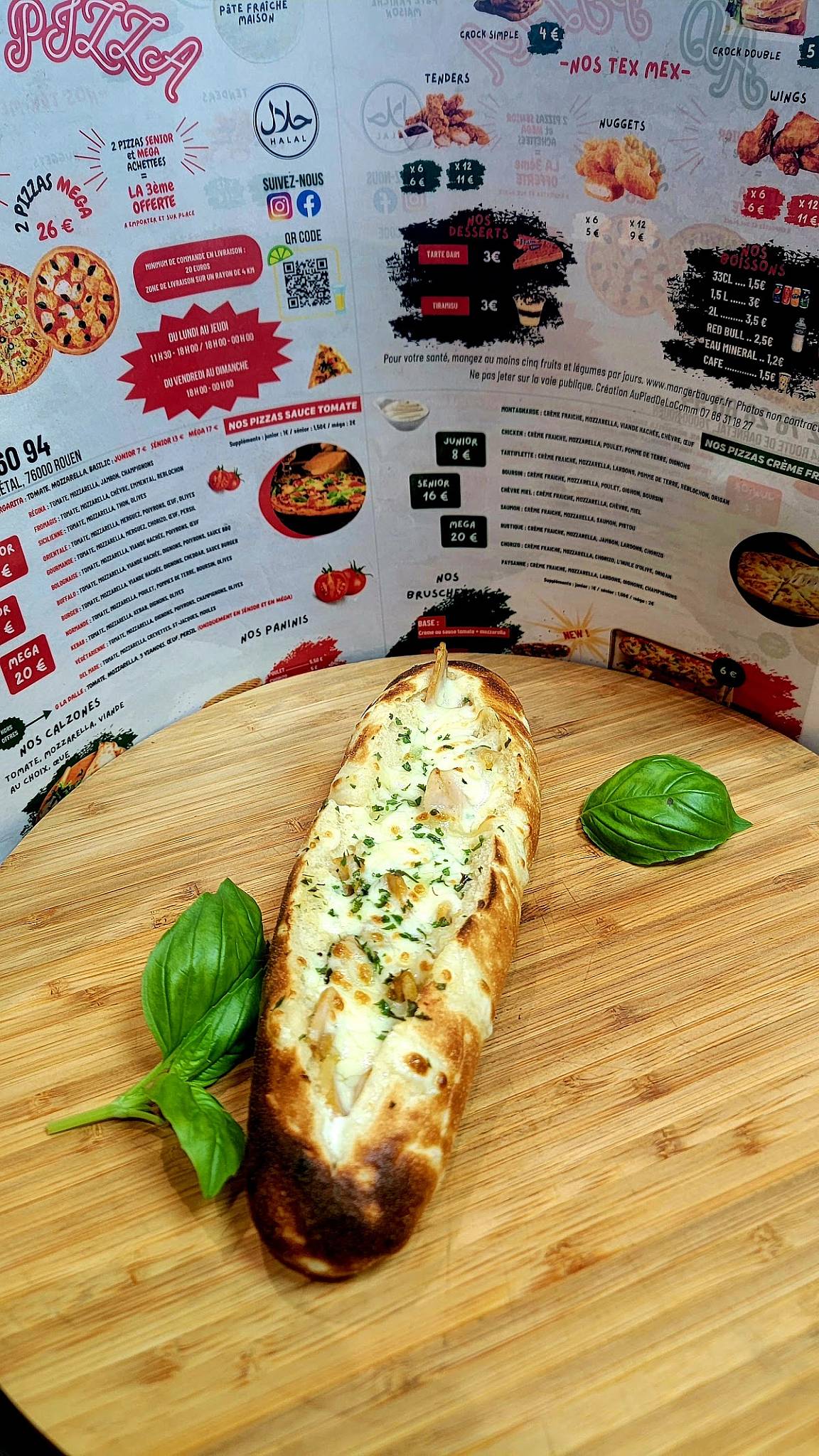 AD PIZZA ROUEN меню