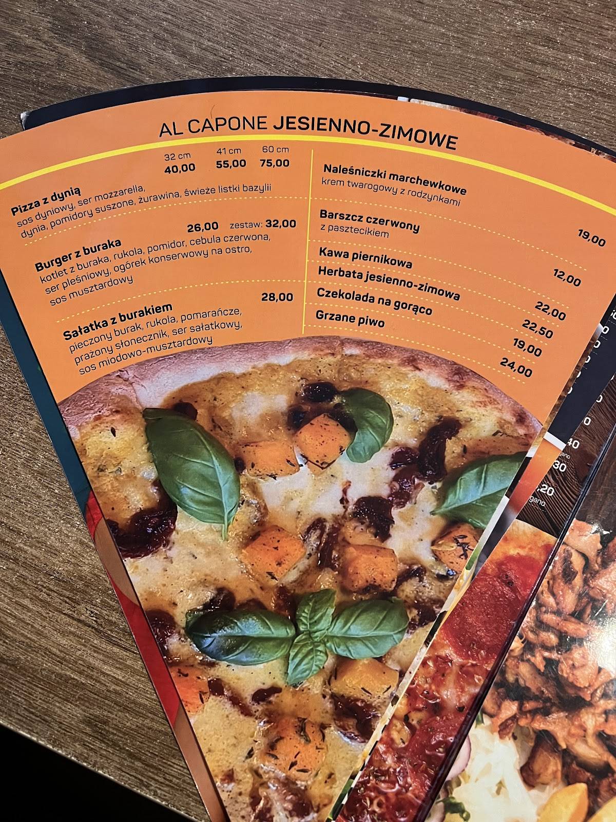 Al Capone Pizzeria меню