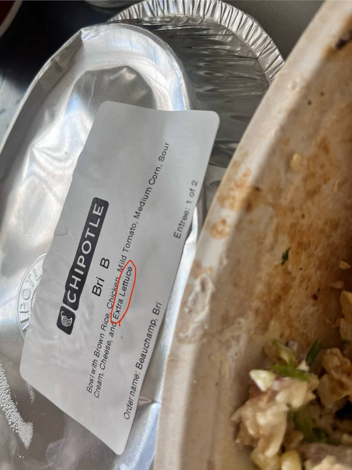 Chipotle Mexican Grill меню