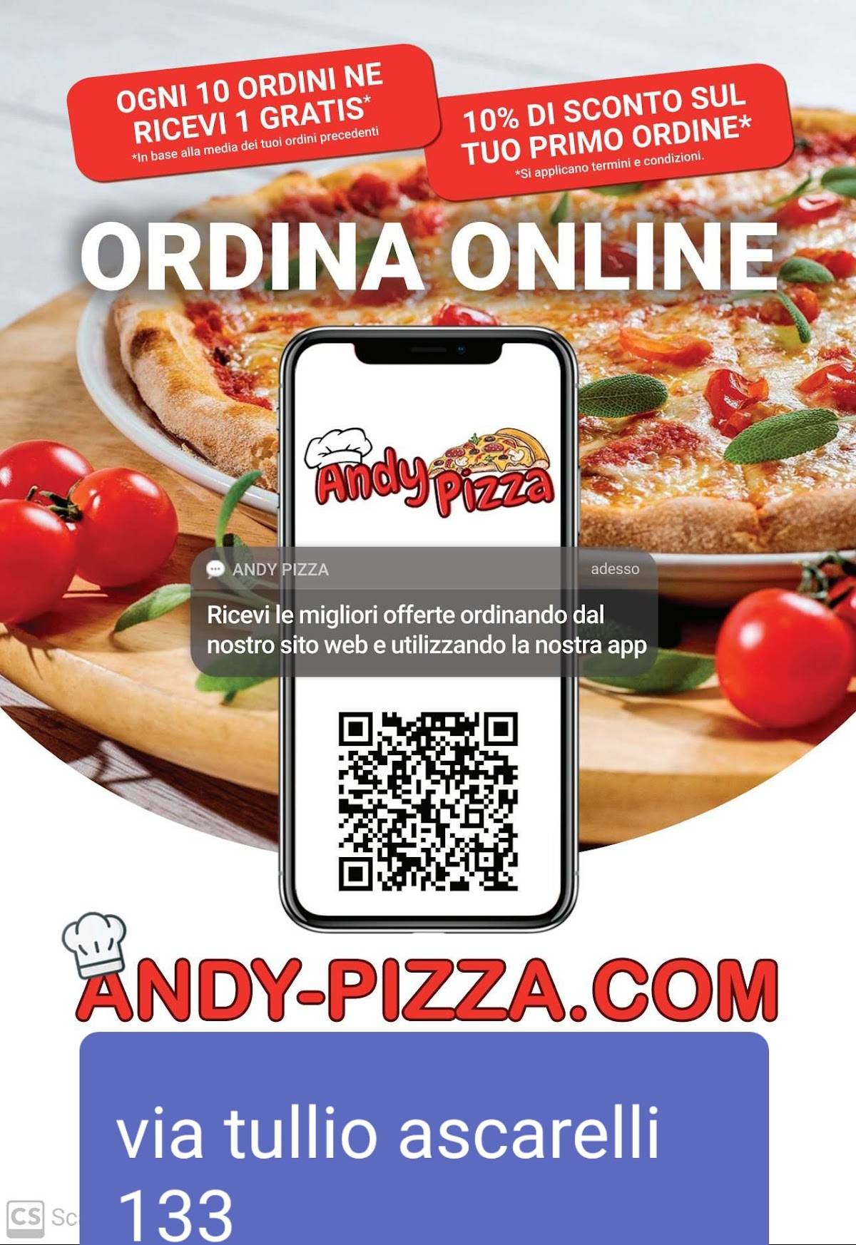 Andy Pizza меню