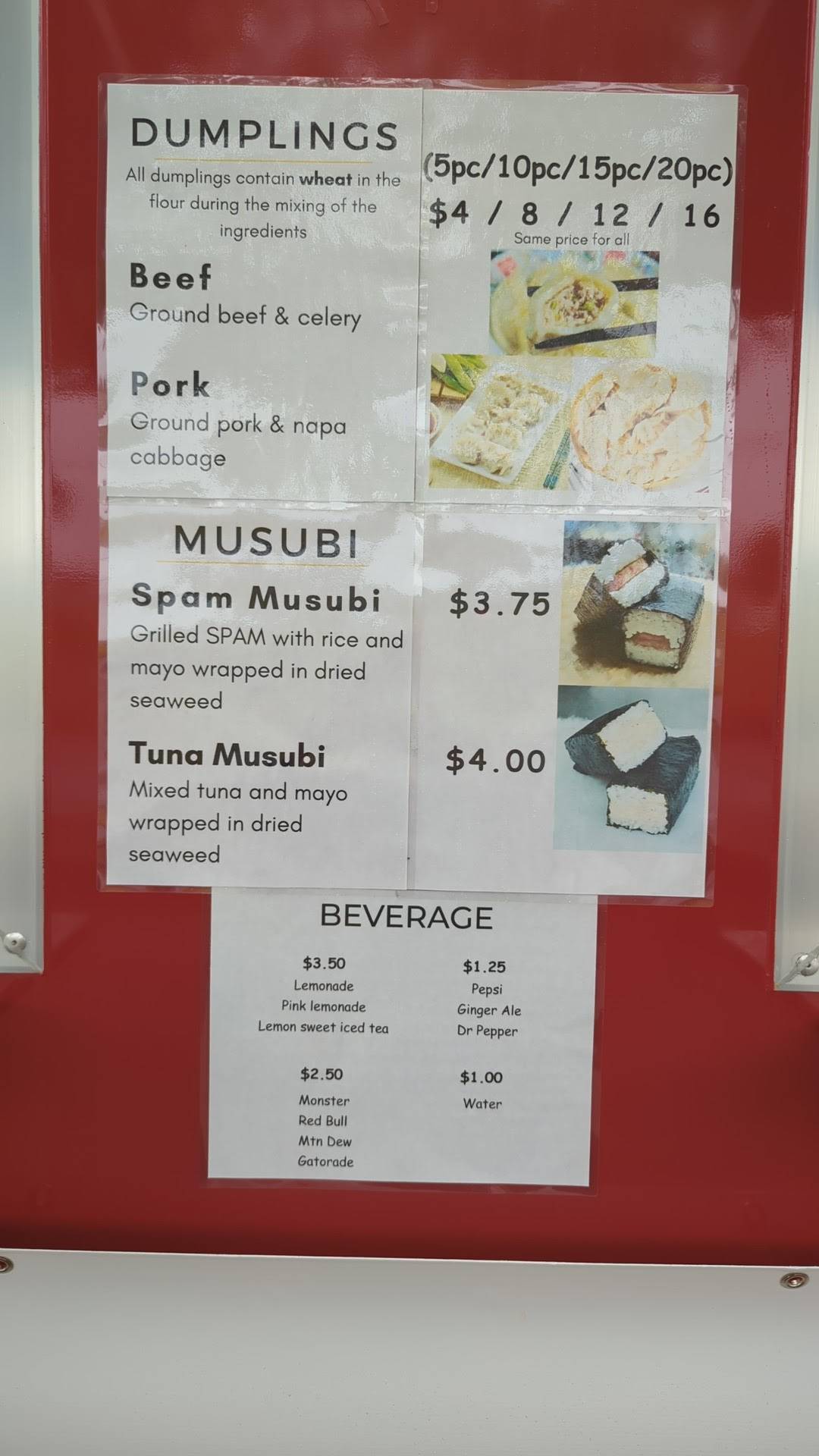 Angry Dumpling меню