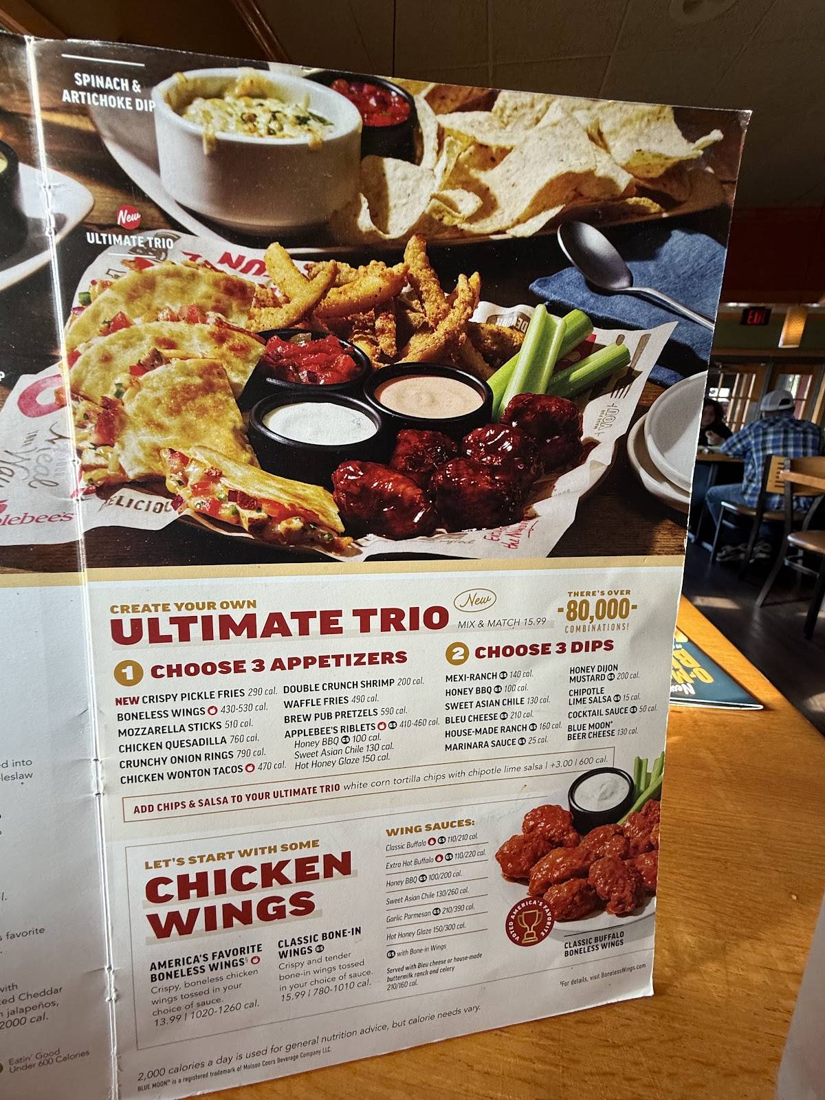 Applebee's Grill + Bar меню