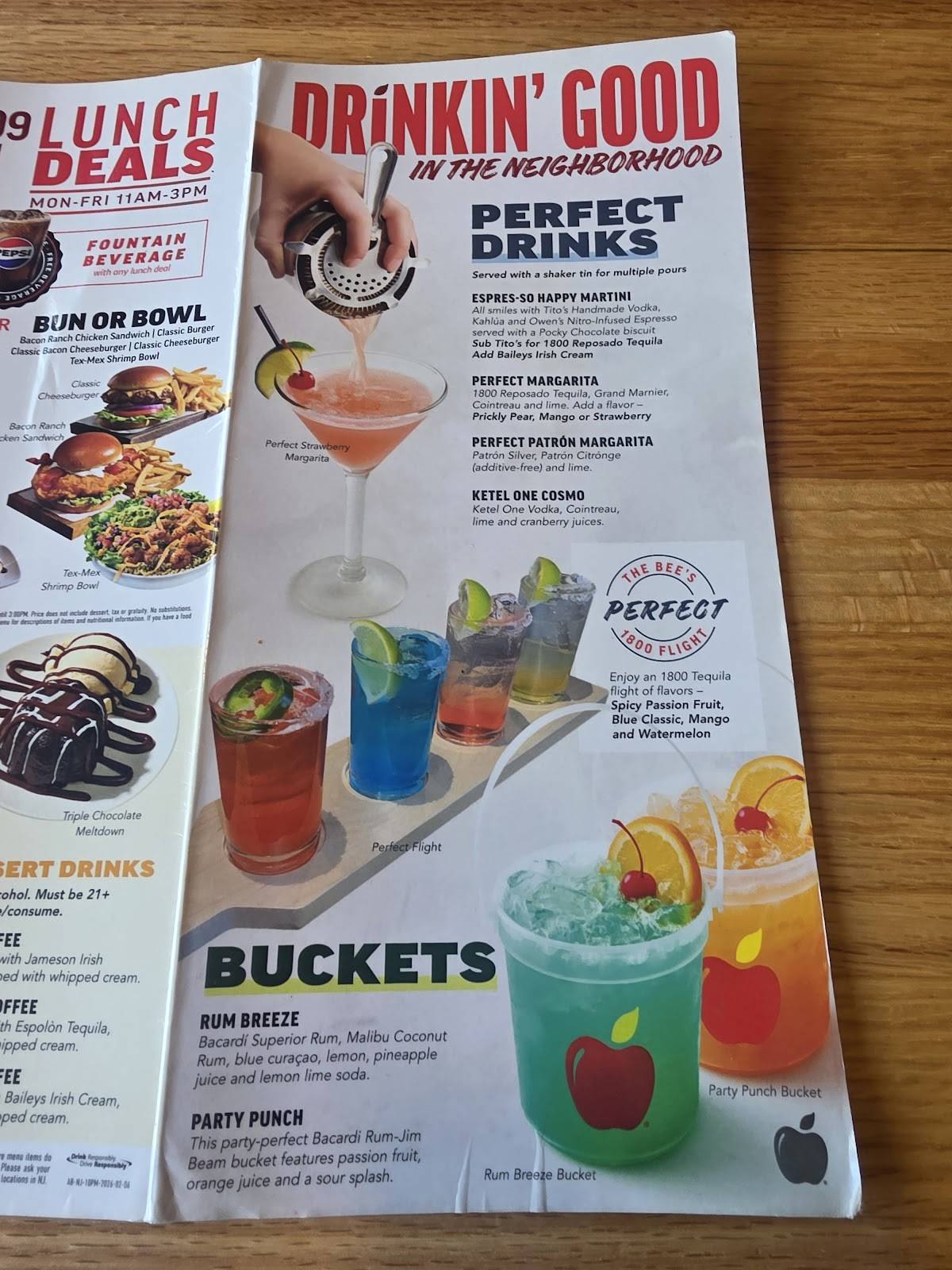 Applebee's Grill + Bar меню