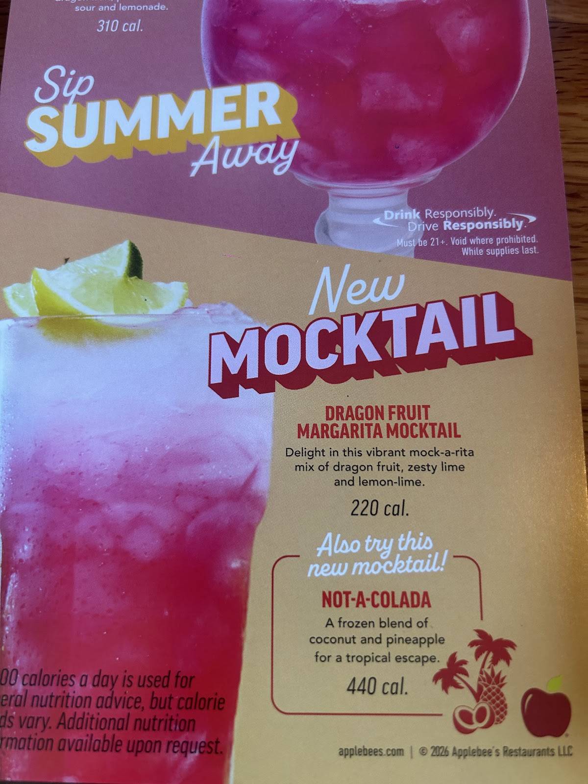 Applebee's Grill + Bar меню