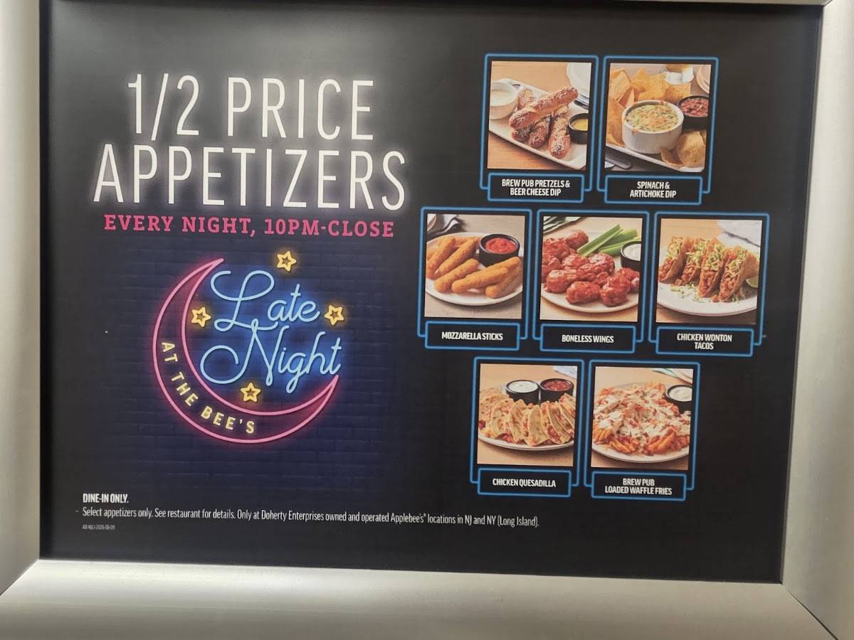 Applebee's Grill + Bar меню
