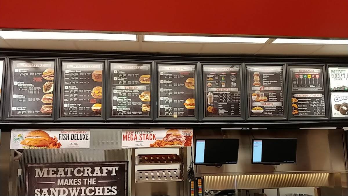 Arby's меню