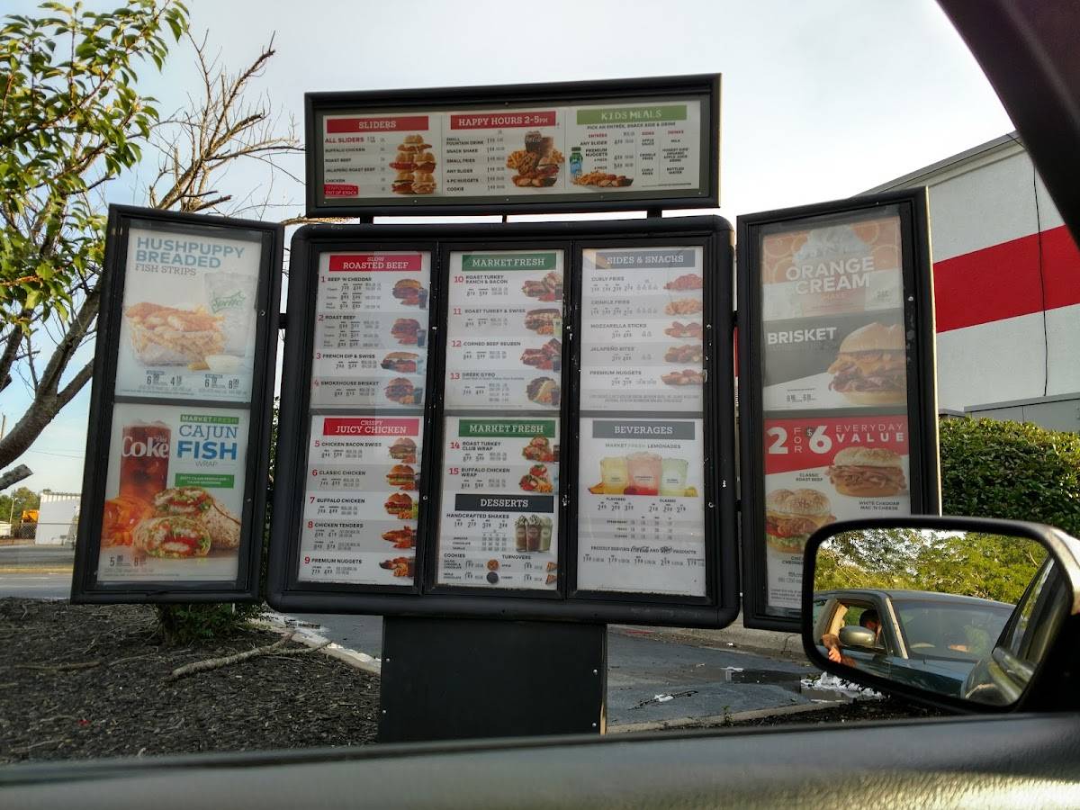 Arby's меню